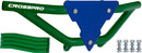 Crosspro - Front Bumper Gliese For Yamaha YFM 350 Raptor-Green Tube / Blue Plate