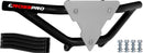 Crosspro - Front Bumper Gliese For Yamaha YFM 350 Raptor-Black Tube / White Plate