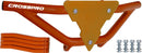 Crosspro - Front Bumper Gliese For Yamaha YFM 350 Raptor-Orange Tube / Yellow Plate