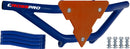 Crosspro - Front Bumper Gliese For Yamaha YFM 350 Raptor-Blue Tube / Orange Plate