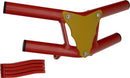 Crosspro - Front Bumper Waspe Lite For Yamaha YFM 250 Raptor-Red Tube / Yellow Plate