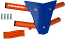 Crosspro - Front Bumper Waspe For 450 XC (ATV), 525 XC (ATV), KTM 450 SX (ATV), 505 SX (ATV)-Orange Tube / Blue Plate