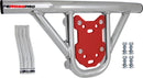 Crosspro - Front Bumper Hat For Can Am (BRP) DS 450-Polish Tubo / Red Plate