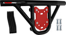 Crosspro - Front Bumper Hat For Yamaha YFM 250 Raptor-Black Tube / Red Plate