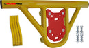 Crosspro - Front Bumper Hat For Yamaha YFZ 450-Yellow Tube / Red Plate