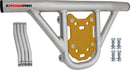 Crosspro - Front Bumper Hat For Yamaha YFM 250 Raptor-Ice Polish Tube / Yellow Plate