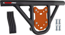 Crosspro - Front Bumper Hat For 450 XC (ATV), 525 XC (ATV), KTM 450 SX (ATV), 505 SX (ATV)-Textured Black Tube / Orange Plate