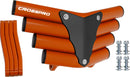 Crosspro - Front Bumper Corot For Yamaha YFM 660 Raptor-Orange Tube / Black Plate