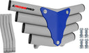 Crosspro - Front Bumper Corot For Yamaha YFM 250 Raptor-White Tube / Blue Plate