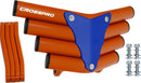 Crosspro - Front Bumper Corot For Yamaha YFM 250 Raptor-Orange Tube / Blue Plate