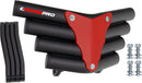 Crosspro - Front Bumper Corot For Yamaha YFM 660 Raptor-Textured Black Tube / Red Plate