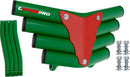 Crosspro - Front Bumper Corot For Yamaha YFM 660 Raptor-Green Tube / Red Plate