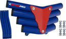 Crosspro - Front Bumper Corot For Yamaha YFM 660 Raptor-Blue Tube / Red Plate