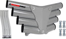Crosspro - Front Bumper Corot For Yamaha YFZ 450-Polish Tubo / White Plate