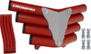 Crosspro - Front Bumper Corot For Yamaha YFM 660 Raptor-Red Tube / White Plate