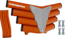 Crosspro - Front Bumper Corot For Yamaha YFM 250 Raptor-Orange Tube / White Plate