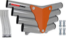 Crosspro - Front Bumper Corot For Yamaha YFM 660 Raptor-Polish Tubo / Orange Plate