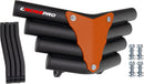 Crosspro - Front Bumper Corot For Yamaha YFM 660 Raptor-Textured Black Tube / Orange Plate