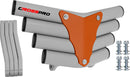 Crosspro - Front Bumper Corot For Yamaha YFM 250 Raptor-White Tube / Orange Plate