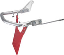 Crosspro - Rear Hold Racing With Number Plate For Suzuki LT-R 450-Aluminum Ice Polish / DTC Red