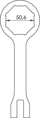Crosspro - Fork Tool 50mm - Octagonal For Honda CRF 450R, CRF 450RX, Honda CRF 250R, CRF 250RX, CRF 300RX, Kawasaki KLX 450, KX 450F, KX 450XC, SEF 450R, SE 250R, SE 300R, SEF 250R, SEF 300R, Sherco SE 125R, Sherco SEF 250R, SEF 300R, Yamaha WR 250 F-Blac