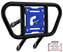 Crosspro - Front Bumper CR01 For Yamaha YFM 700 Raptor-Black Tube / Blue Plate