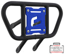 Crosspro - Front Bumper CR01 For Yamaha YFM 700 Raptor-Textured Black Tube / Blue Plate