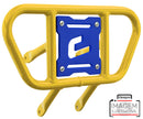 Crosspro - Front Bumper CR01 For Yamaha YFM 700 Raptor-Yellow Tube / Blue Plate