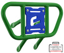 Crosspro - Front Bumper CR01 For Kawasaki KFX 450R-Green Tube / Blue Plate