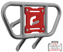 Crosspro - Front Bumper CR01 For Kawasaki KFX 450R-Ice Polish Tube / Red Plate
