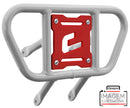 Crosspro - Front Bumper CR01 For Yamaha YFM 700 Raptor-White Tube / Red Plate
