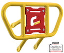Crosspro - Front Bumper CR01 For Kawasaki KFX 450R-Yellow Tube / Red Plate