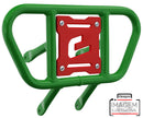 Crosspro - Front Bumper CR01 For Yamaha YFM 660 Raptor-Green Tube / Red Plate