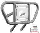 Crosspro - Front Bumper CR01 For Yamaha YFM 700 Raptor-Ice Polish Tube / White Plate