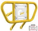Crosspro - Front Bumper CR01 For Yamaha YFM 660 Raptor-Yellow Tube / White Plate