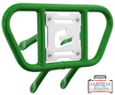 Crosspro - Front Bumper CR01 For Yamaha YFM 660 Raptor-Green Tube / White Plate
