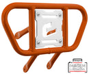 Crosspro - Front Bumper CR01 For Yamaha YFM 700 Raptor-Orange Tube / White Plate