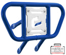 Crosspro - Front Bumper CR01 For Yamaha YFM 700 Raptor-Blue Tube / White Plate