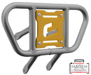 Crosspro - Front Bumper CR01 For Yamaha YFM 660 Raptor-Ice Polish Tube / Yellow Plate