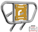 Crosspro - Front Bumper CR01 For Kawasaki KFX 450R-Polish Tubo / Yellow Plate