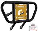 Crosspro - Front Bumper CR01 For Yamaha YFM 700 Raptor-Black Tube / Yellow Plate