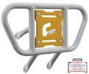 Crosspro - Front Bumper CR01 For Kawasaki KFX 450R-White Tube / Yellow Plate