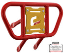 Crosspro - Front Bumper CR01 For Yamaha YFM 700 Raptor-Red Tube / Yellow Plate
