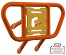 Crosspro - Front Bumper CR01 For Yamaha YFM 660 Raptor-Orange Tube / Yellow Plate