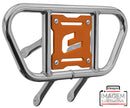 Crosspro - Front Bumper CR01 For Yamaha YFM 700 Raptor-Polish Tubo / Orange Plate