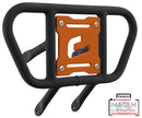 Crosspro - Front Bumper CR01 For Yamaha YFM 700 Raptor-Textured Black Tube / Orange Plate