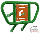Crosspro - Front Bumper CR01 For Yamaha YFM 660 Raptor-Green Tube / Orange Plate