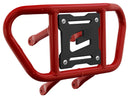 Crosspro - Front Bumper CR02 For Suzuki LT-R 450-Red Tube / Black Plate