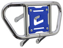 Crosspro - Front Bumper CR02 For Suzuki LT-R 450-Polish Tubo / Blue Plate