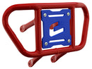 Crosspro - Front Bumper CR02 For Suzuki LT-R 450-Red Tube / Blue Plate